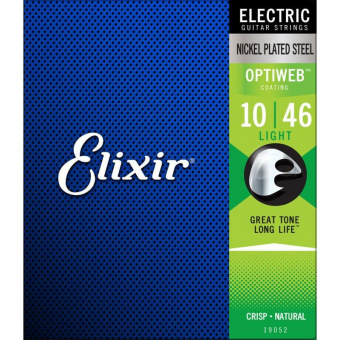 Комплект струн для электрогитары Elixir 19052 Optiweb